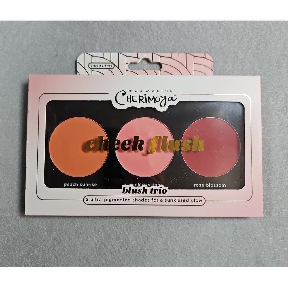 Max Makeup Cherimoya Cheek Flush Trio Blush Palette